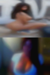 Serving naked from his women knees.